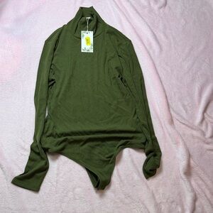 Chelsea & Violet Olive Green Bodysuit